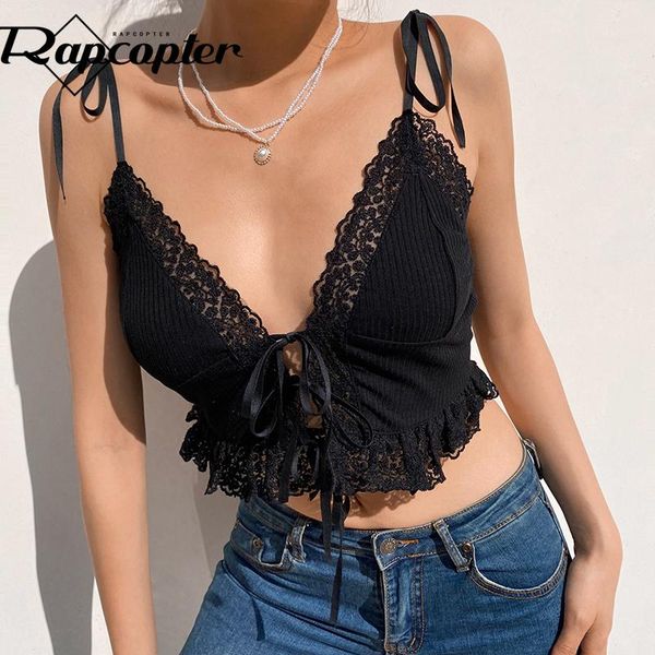 

rapcopter y2k tip up crop strap lace spaghetti camis floral patchwork mini vest women corset clubwear summer 2021 women's tanks &, White