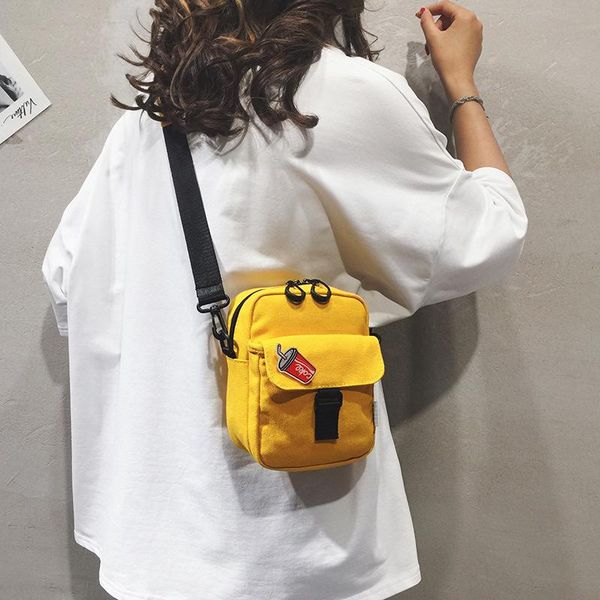 

evening bags korean style fashion small bag canvas shoulder for women casual crossbody mini girls bolsa mujer sac a main bolsos