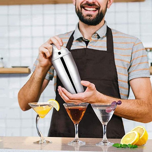 Набор из нержавеющей стали Cocktail Shaker Bar Bartender Tools Kit 250ML 550 мл 750 мл