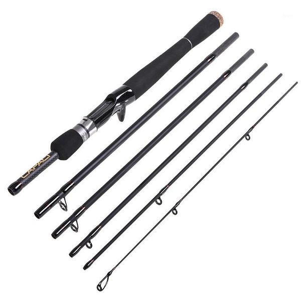 

sections carbon spinning casting fishing rod 2.1m / 2.4m lure hand pole tackle boat rods