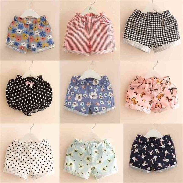 

girls cotton shorts cute baby girl kids summer for clothing 3-8y 210723, Black
