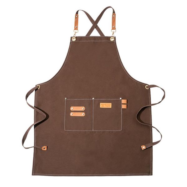 

aprons net red canvas denim work apron custom logo printing fashion coffee restaurant milk tea shop florist men and women