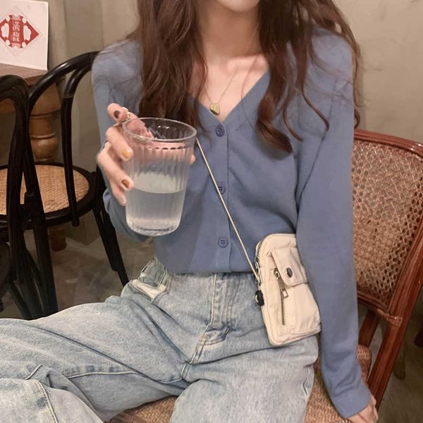 

women's sweaters spring and summer button front v-neck ribbed knit cardigans crop knitted soft sweater for women g8wo, White;black