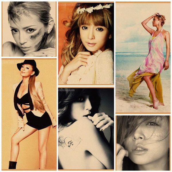 

paintings ayumi hamasaki classic retro poster bar home decoration painting