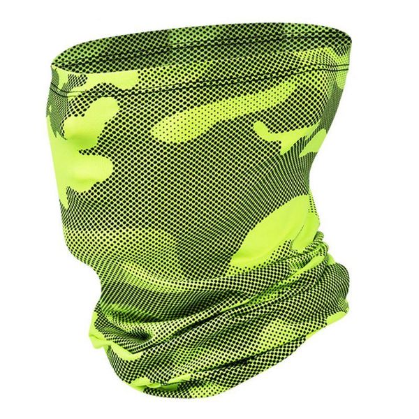 

ice silk neck gaiter scarf upf50 sunscreen hiking camo earloop face mask r58b cycling caps & masks, Black