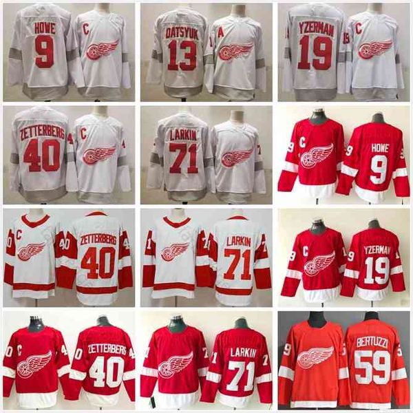 

96 2021 Reverse Retro Detroit Red Wings Gordie Howe Dylan Larkin Tyler Bertuzzi Pavel Datsyuk Steve Yzerman Henrik Zetterberg Hockey Jerseys, As picture