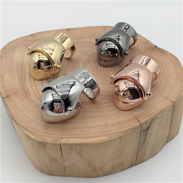 

three saturn of empress dowager punk rock ring four colors d8019, Silver