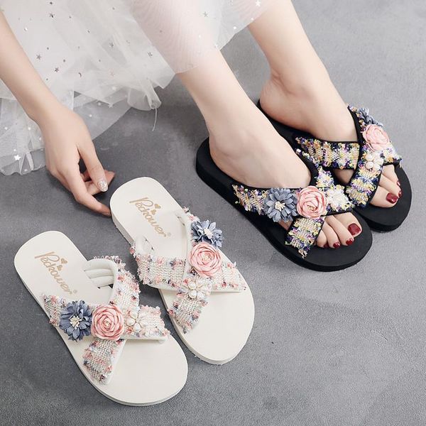

womens thick sole slippers eva soft summer beach sandals mens and ladies leisure bathroom non-slip shoes, Black