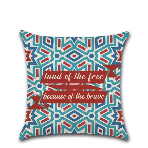 

cushion/decorative pillow american independence day printing decorative cushion cover linen pillowcase 45x45cm for sofa chair home decor