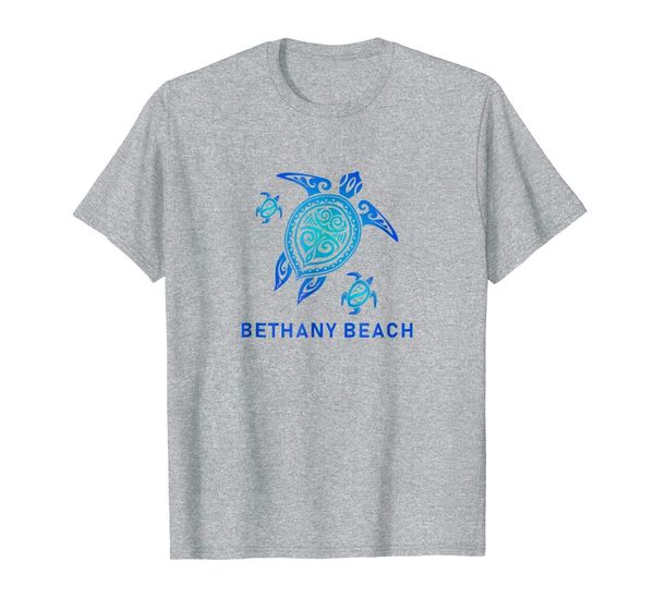 

bethany beach delaware t-shirt sea blue tribal turtle, White;black
