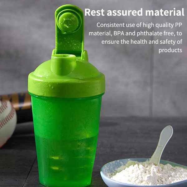 

accessories 400ml sports shaker bottle fitness protein powder mixing fitnedd multifunctional portable plastic drink gym