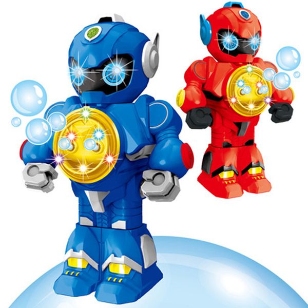 

Children Bubble Toy Kids Blowing Bubble Water Electric Robot Bubble Machine Baby Fully Automatic Watertight Sound&Light Toy Gift