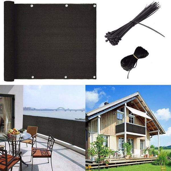 

shade 3ft x16.4ft deck uv-resistant sails cloth balcony privacy screen fence cover outdoor shades sail large courtyard net