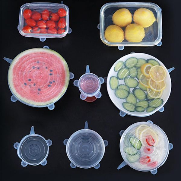 

kitchen storage & organization food grade silicone fresh-keeping lid reusable universal bowl sealing film household multifunctional cap