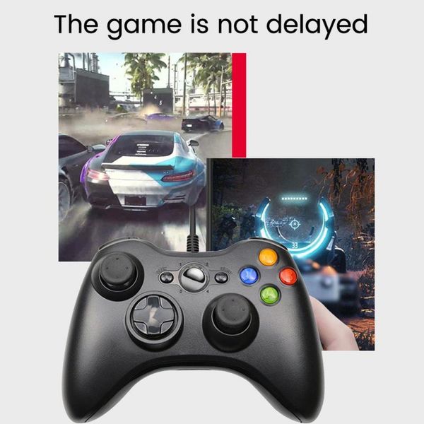

game controllers & joysticks usb wired vibration gamepad joystick for xbox 360/pc accessories windows 7/8/10 controller support steam games