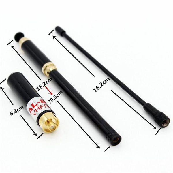 

walkie talkie al-800 extendable antenna dual band sma-f/m/bnc al800 for baofeng uv-5r uv5r 9r xr uv-82 b5 b6 gt-3 tyt walkietalki