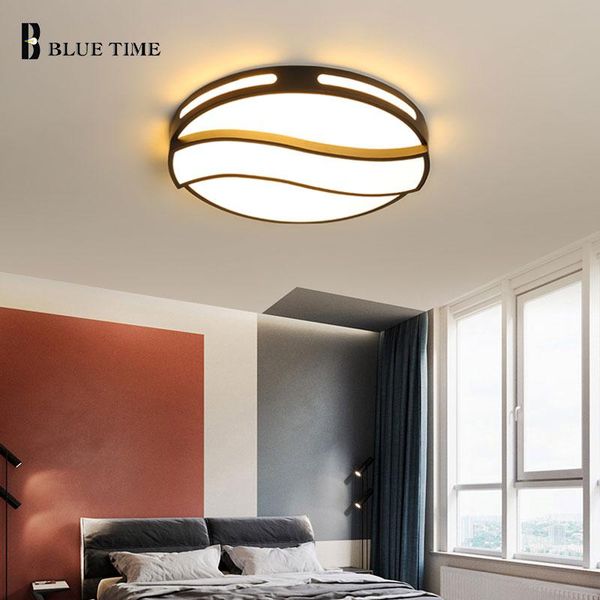 

ceiling lights modern ceilling light led round indoor home lighting living room warm romantic bedroom lamps study lamp black white
