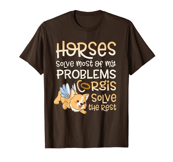 

Funny Corgi Gift for Horse Lover Gift T-Shirt, Mainly pictures