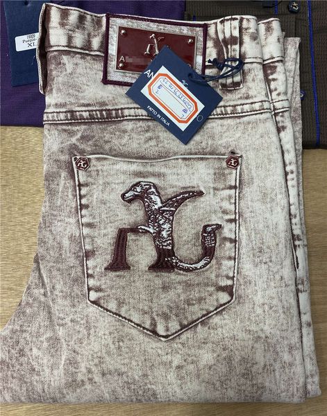 

billionaire jeans 2021 winter fat cato fashion england casual borrowing elasticity high quality, Blue