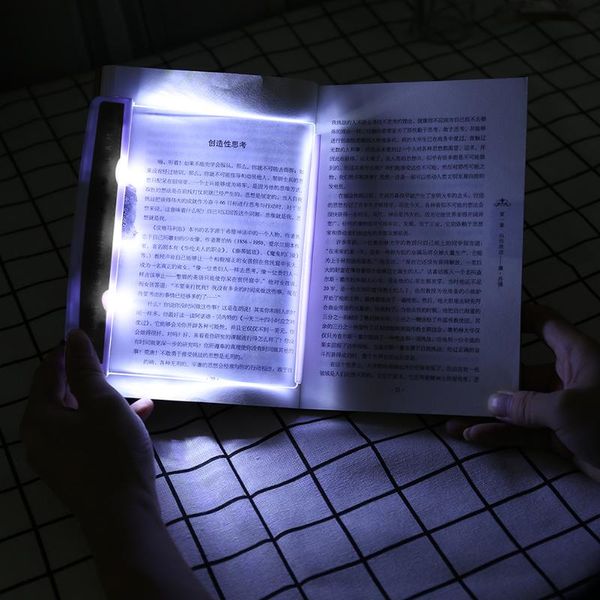 

book lights reading night light creative led lamp dormitory portable for eye protection flat plate bookmarks
