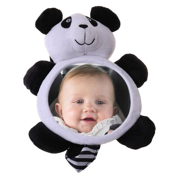 

stroller parts & accessories baby rearview mirrors car interior infants kids plush cartoon toy safety seat rear mirror wide view rxbf