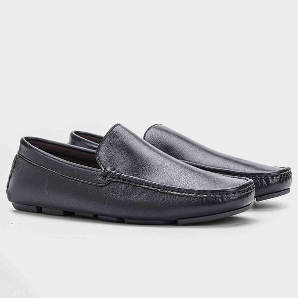 

dress shoes men loafers handmade comfortable moccasins fashion breathable #ms301 yjws, Black