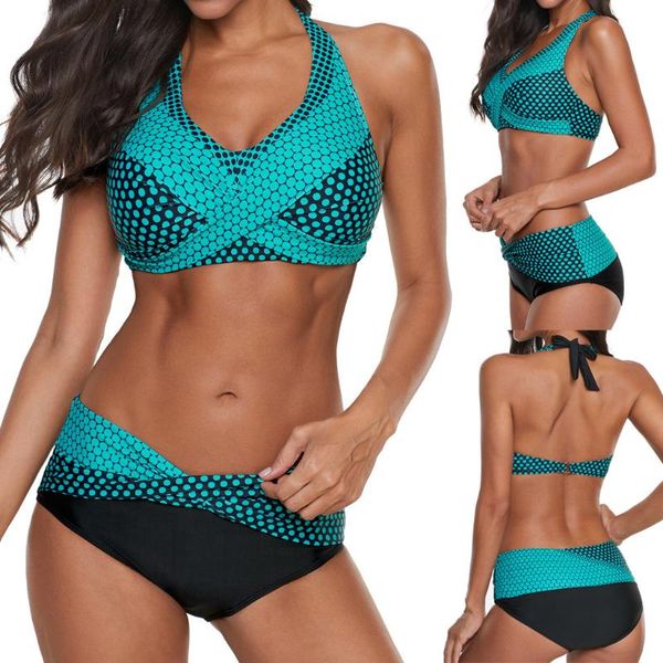 

women's swimwear summer fashion bikinis dots bathing suit push-up beach swimsuit bikini, White;black