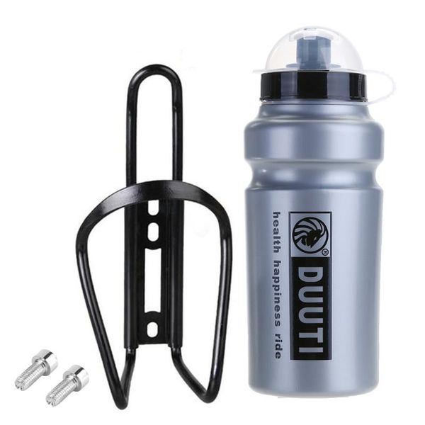 

water bottles & cages duuti 500ml mtb road bike bottle + cup holder cage rack mount