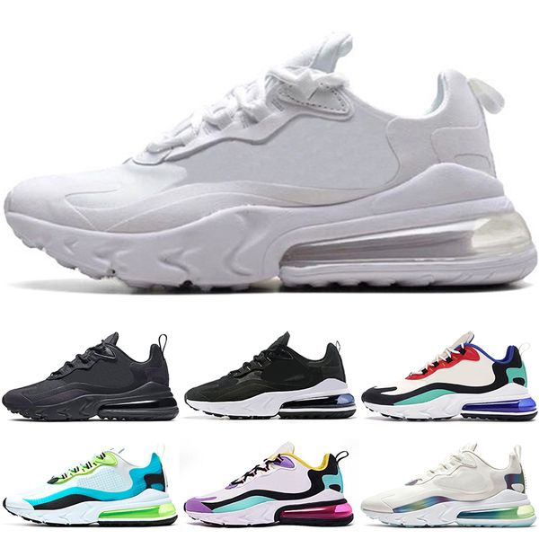 

running shoes men react women 270 triple white black bauhaus oracle aqua bright violet electro green cream blue purple easter grey sneakers