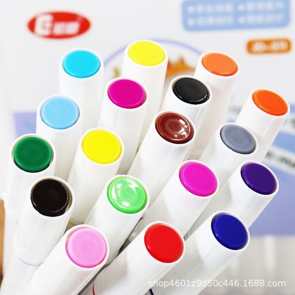 

M0M student drawing student drawing set painting pens children's doubl set children's double head marker kindergarten gift marker colored p, Black;red