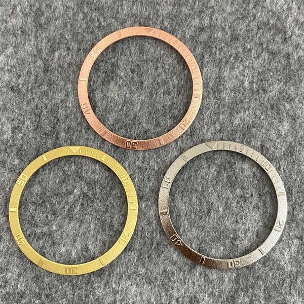 

repair tools & kits watch accessories steel bezel retro electroplating embossed ring outer diameter 36.5mm inner 30.6mm