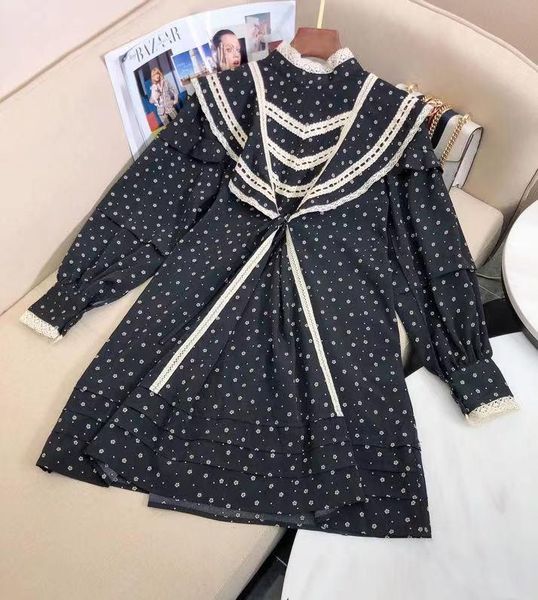 

casual dresses k12432 fashion women 2021 spring dress luxury european design party style, Black;gray