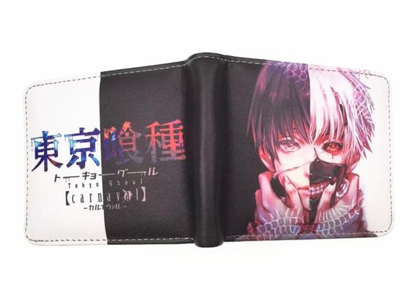 

wallets tokyo ghoul men faux leather wallet coin purse id/ holder, Red;black