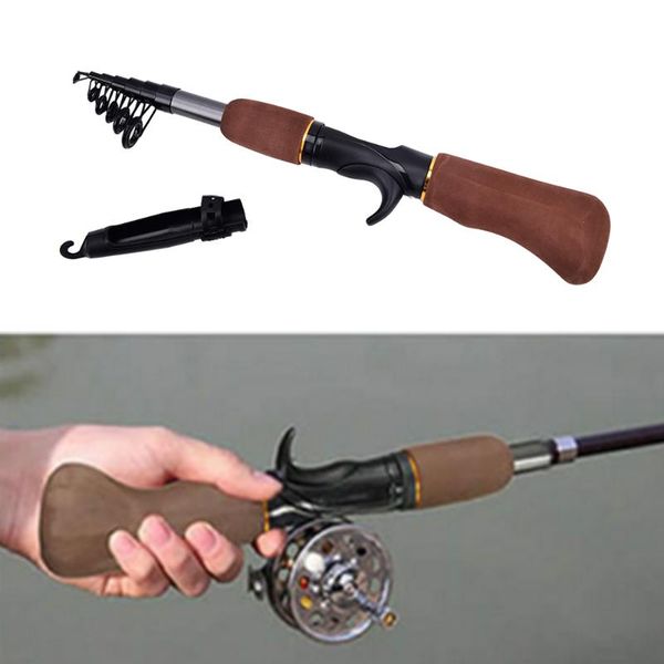 

portable carbon fiber telescope fishing rod sea rock travel spinning pole boat rods