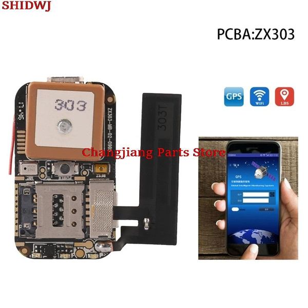 

car gps & accessories 1pc zx303 pcba tracker mini gsm wifi lbs locator sos alarm web app tracking