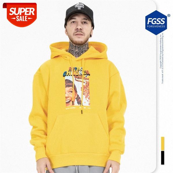 

autumn and winter original national tide hip-hop loose american retro all-match sweater men #ms0c, Black