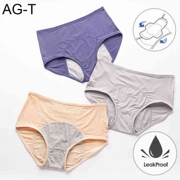 

leak proof menstrual panties physiological pants women underwear period cotton waterproof briefs plus size female lingerie, Black;pink