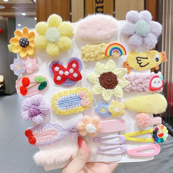 

hair accessories 8pcs/set cartoon fruits barrettes children girls sweet hairpins fashion headbands clips for kid headdress, Slivery;white