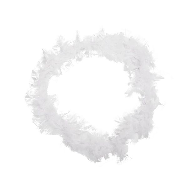 

white feather boa fluffy craft decoration 6.6 feet long scarves, Blue;gray