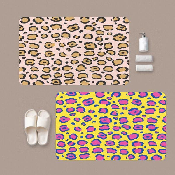 

carpets kitchen mat anti-slip animal dapple leopard rugs living room balcony bathroom printed carpet doormat hallway nordic bath