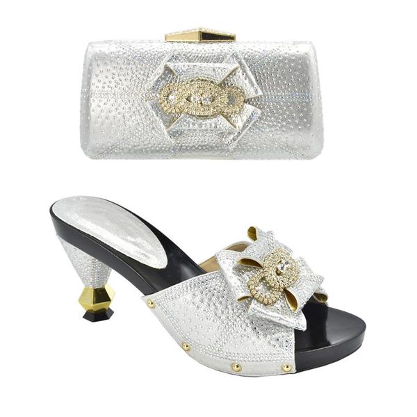 

italian shoes with matching bag set decorated appliques african and bags elegant women pumps dress, Black