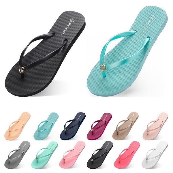 

110 slippers beach shoes flip flops womens green yellow orange navy bule white pink brown summer sport sneaker size 35-38, Black