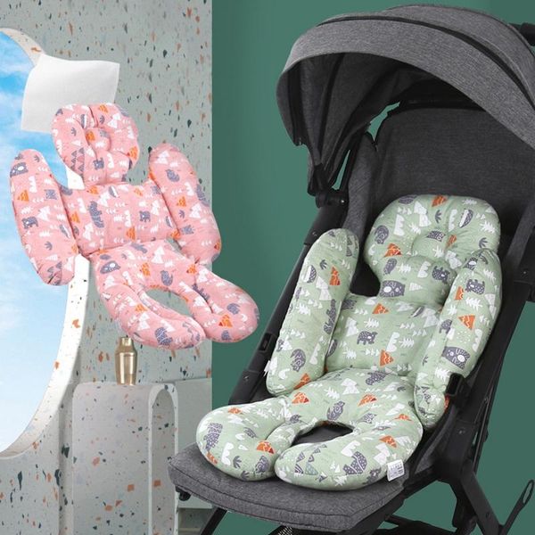 

stroller parts & accessories baby seat cushion cotton soft child cart mat infant car cover neck support pillow born pushchairs
