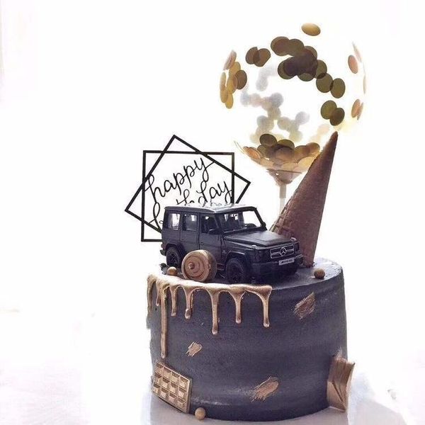 

interior decorations car series cake decoration model ornaments simulation off-road vehicle baking dessert children's toy birthday gift