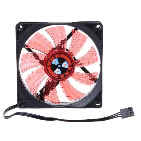 

fans & coolings led light 3 pin 90mm pc deskcomputer case cooling cooler fan low noise 9025 j78a