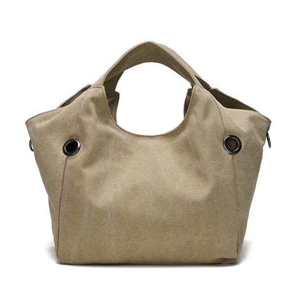 

evening bags 2021 causal women solid shoulder bag fashion casual canvas hobos handbags large capacity tote