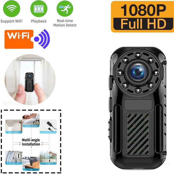 

mini cameras hd 1080p wireless wifi camera infrared night vision motion detection camcorder remote network surveillance recorder