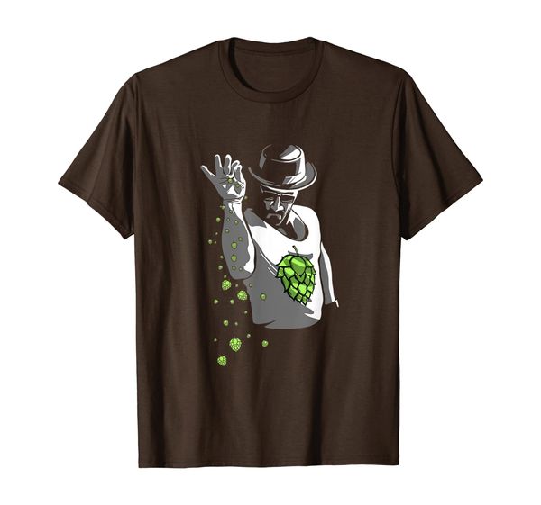 

craft beer lovers sait man with hops funny t-shirt, White;black