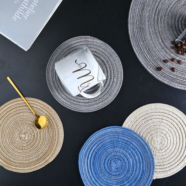 

nordic western mat creative table household japanese dish bowl tea cup heat insulation scalding