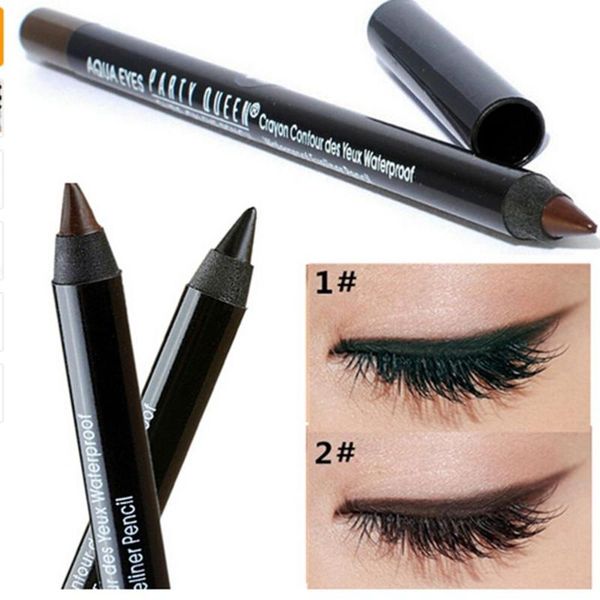 

eyeliner party queen brand eye liner pencil waterproof long lasting black brown color natural gel pencils make up